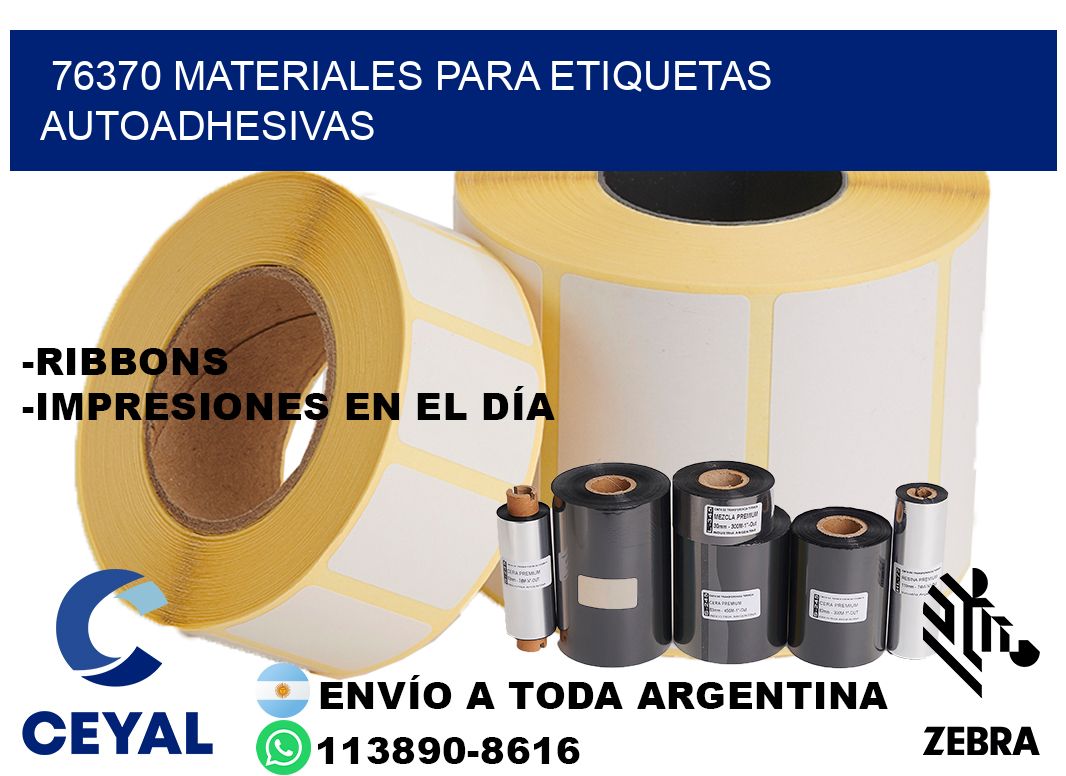 76370 materiales para etiquetas autoadhesivas