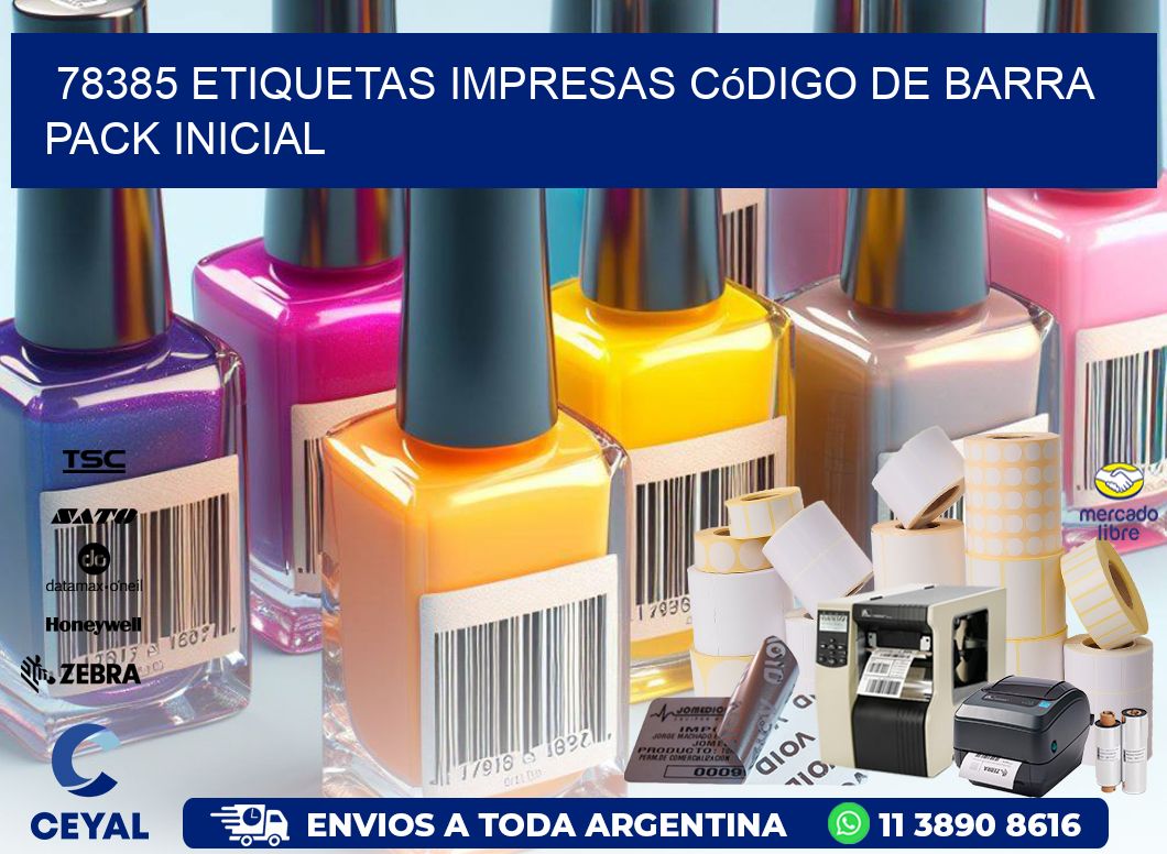 78385 Etiquetas Impresas código De Barra Pack Inicial