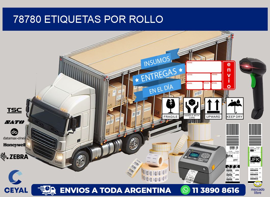 78780 Etiquetas por rollo