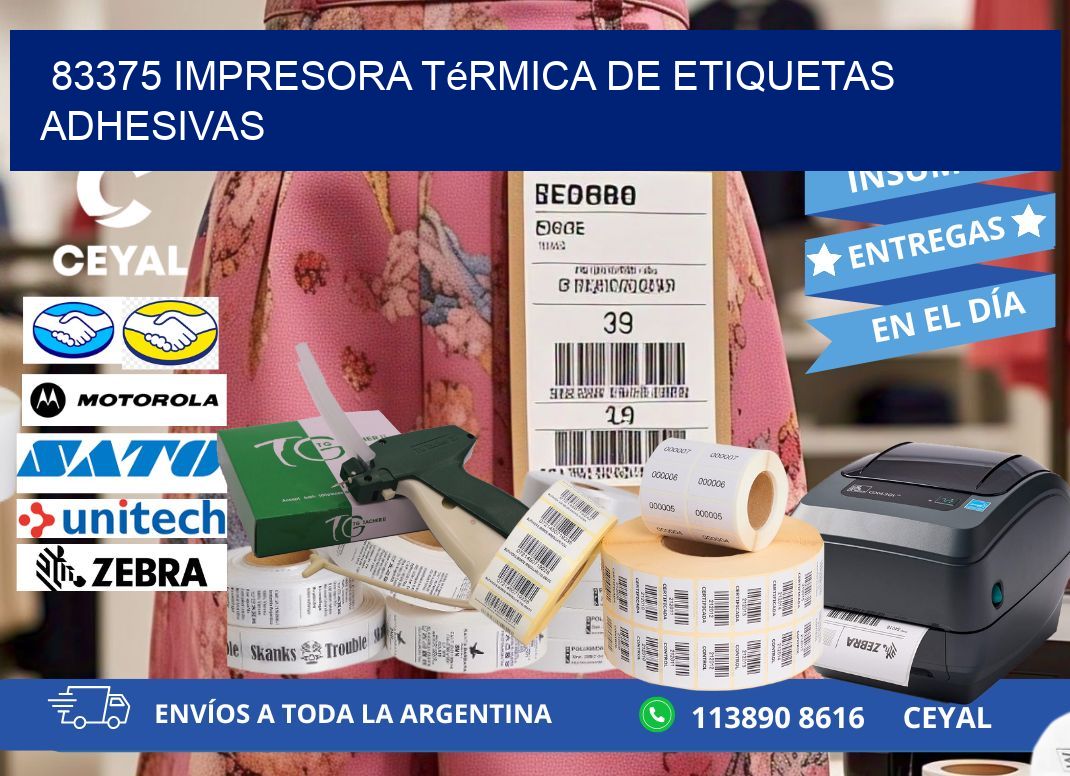 83375 Impresora térmica de etiquetas adhesivas