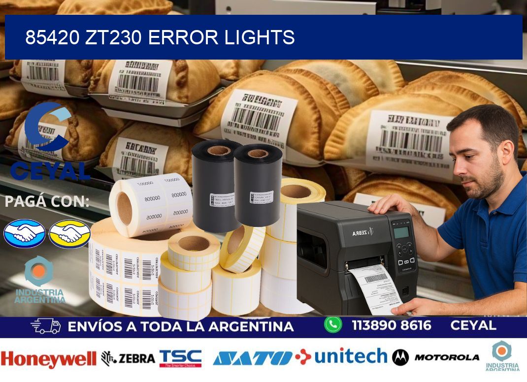 85420 ZT230 error lights