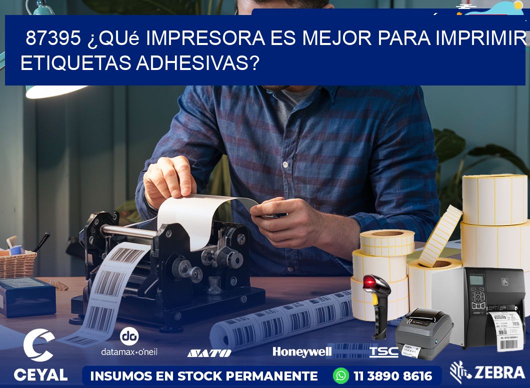 87395 ¿Qué impresora es mejor para imprimir etiquetas adhesivas?