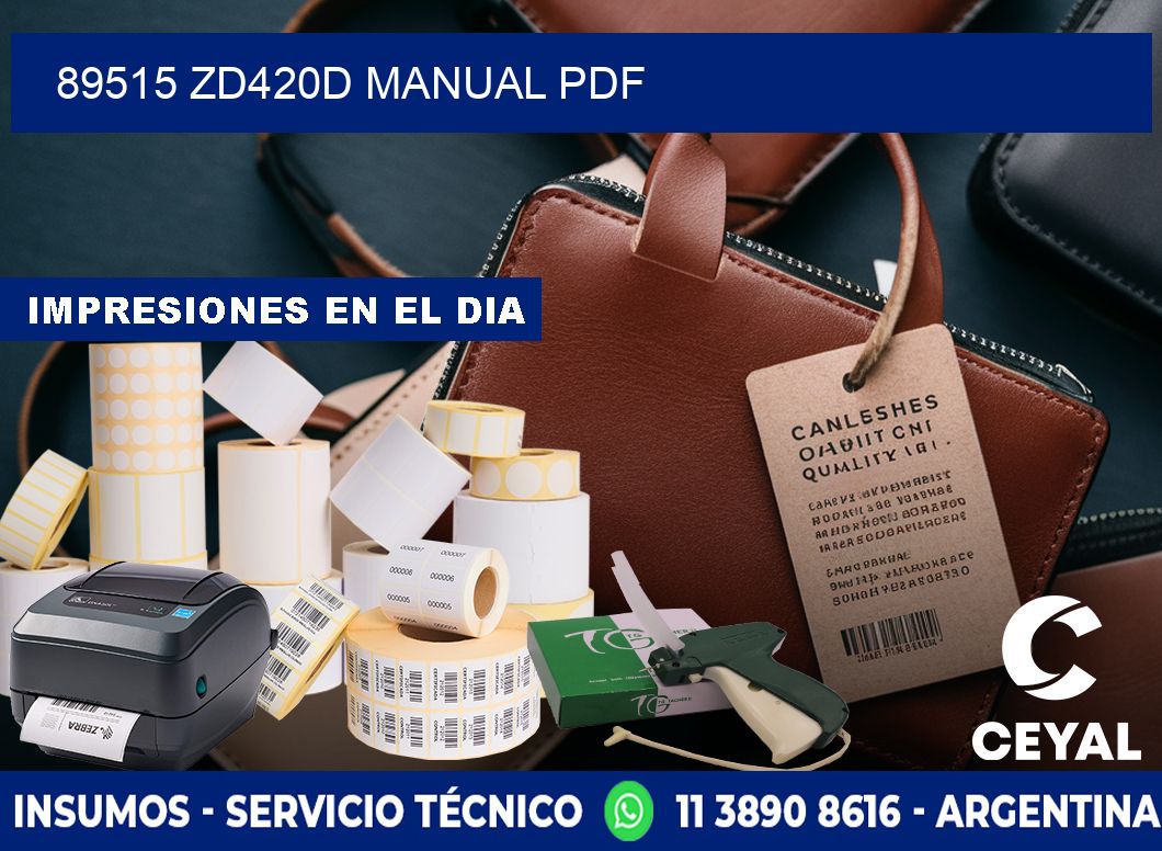 89515 ZD420d manual PDF