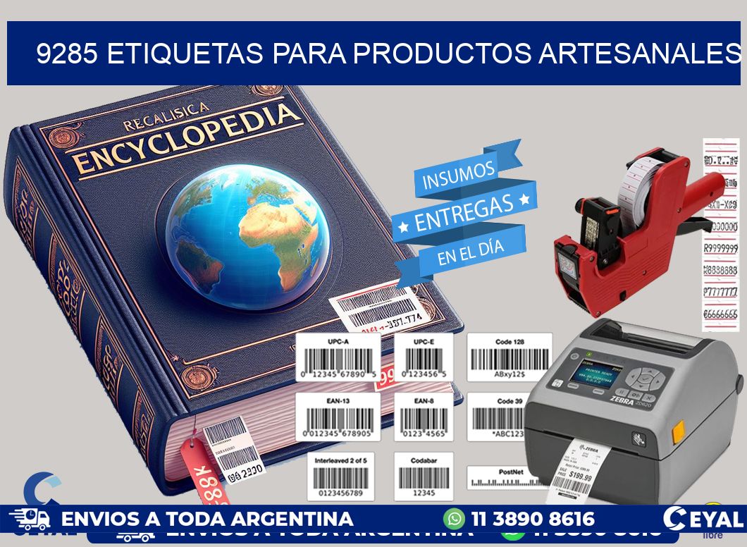 9285 Etiquetas para productos artesanales