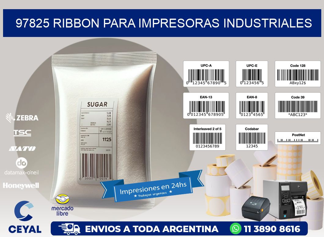 97825 Ribbon para impresoras industriales