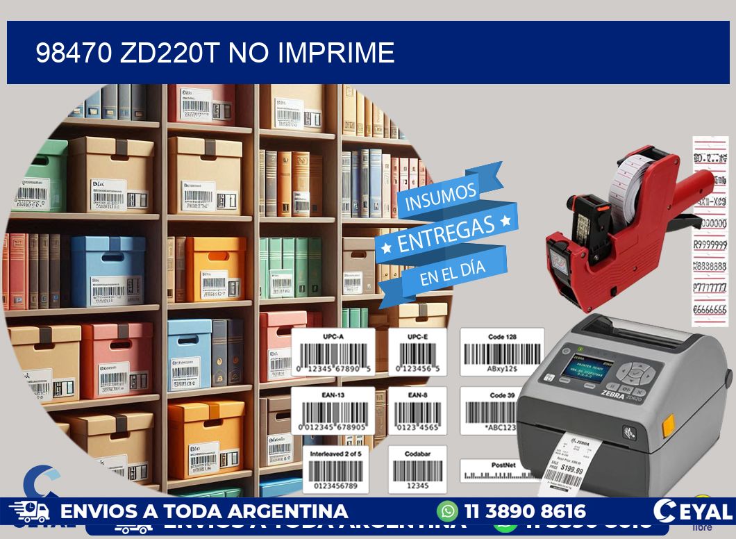 98470 ZD220t no imprime