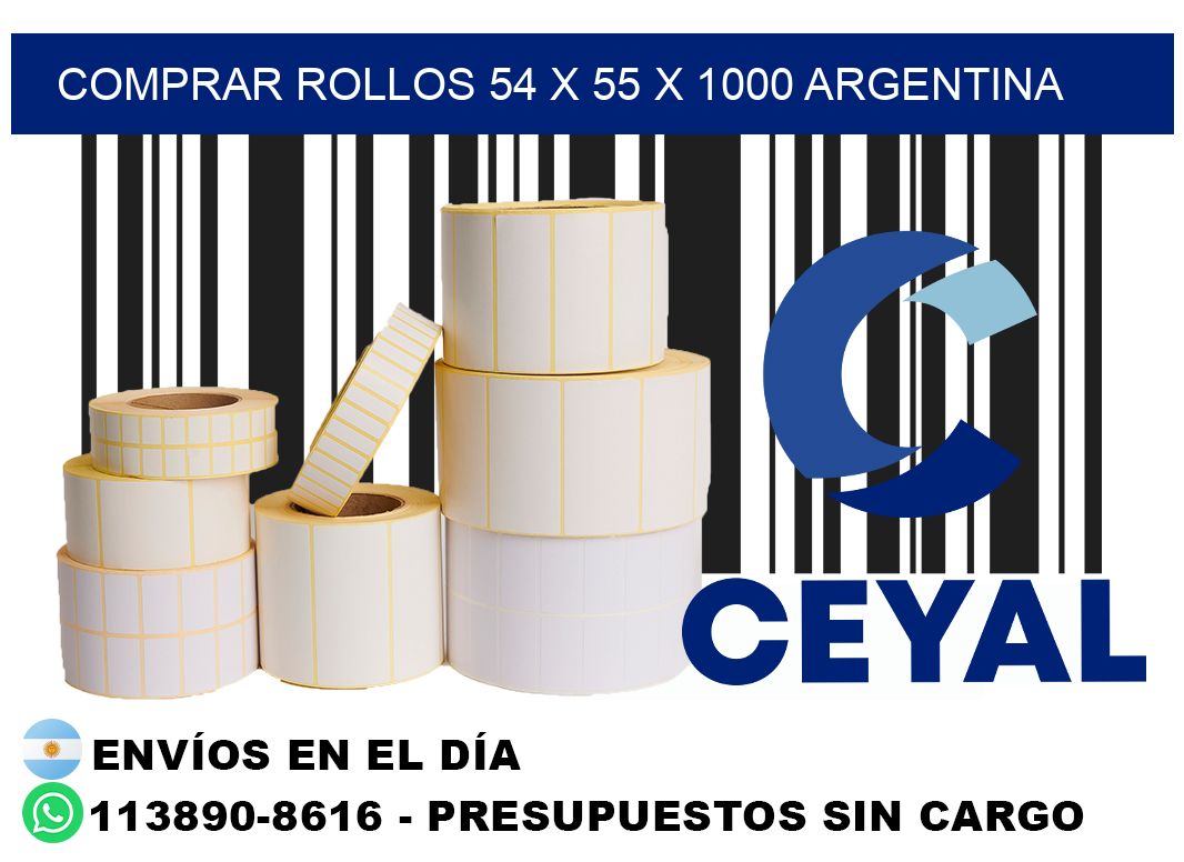 Comprar Rollos 54 x 55 x 1000 argentina