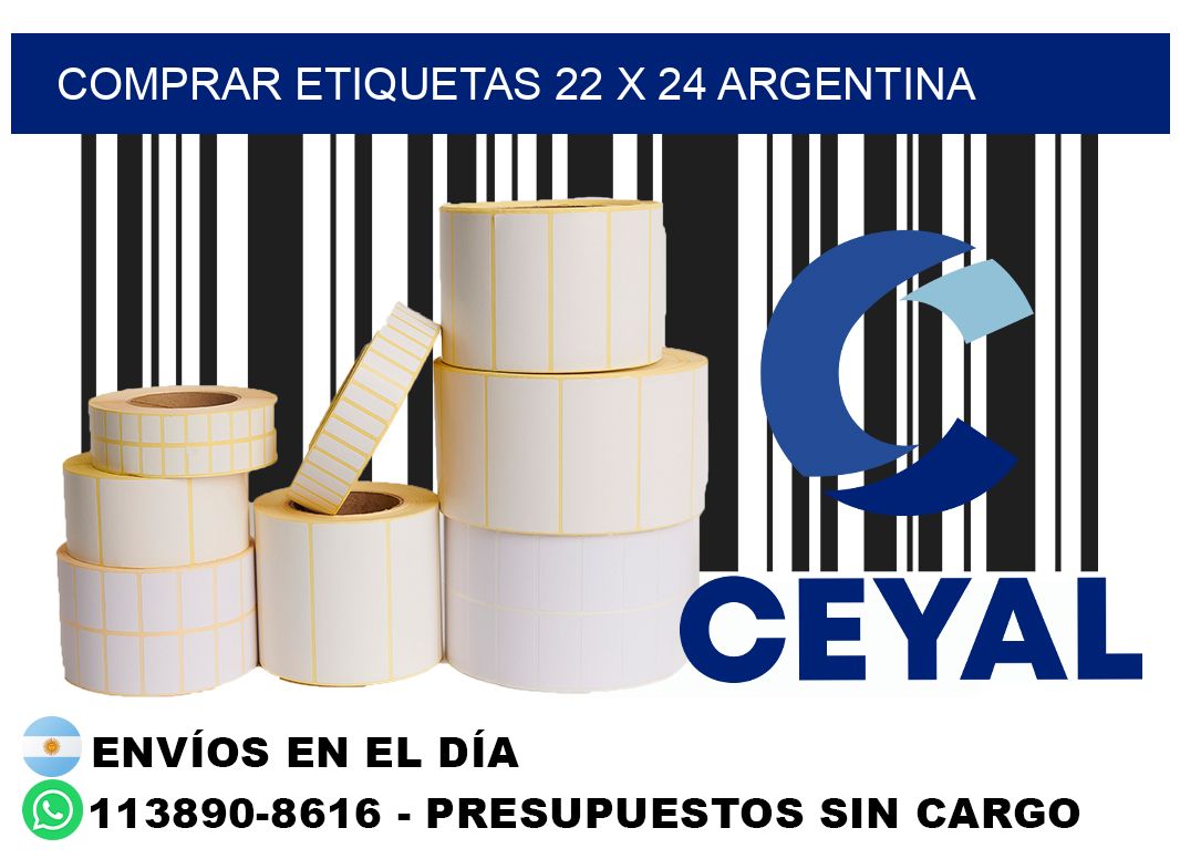 Comprar etiquetas 22 x 24 argentina