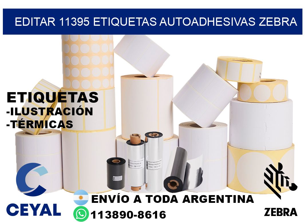 EDITAR 11395 ETIQUETAS AUTOADHESIVAS ZEBRA