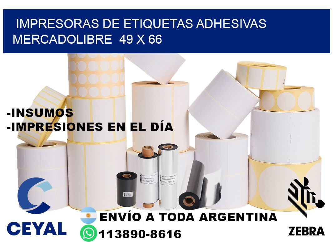 impresoras de etiquetas adhesivas mercadolibre  49 x 66