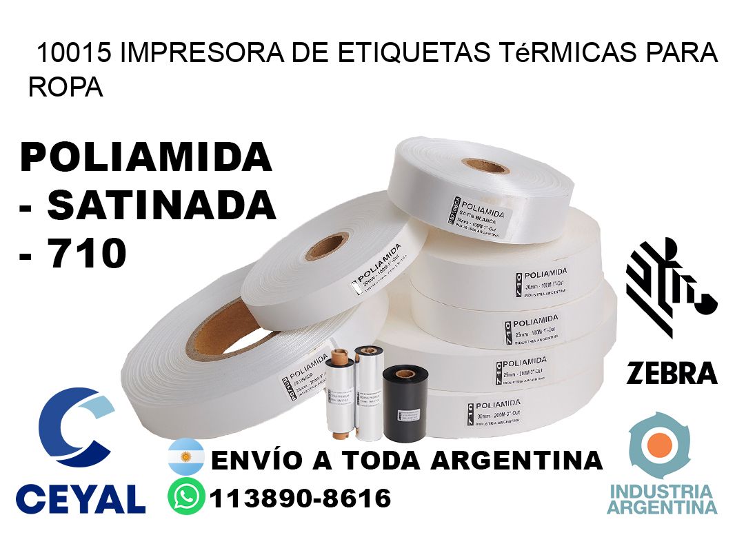 10015 impresora de etiquetas térmicas para ropa