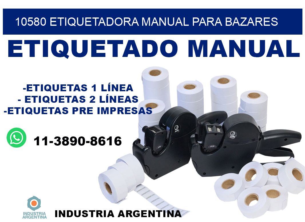 10580 etiquetadora manual para bazares