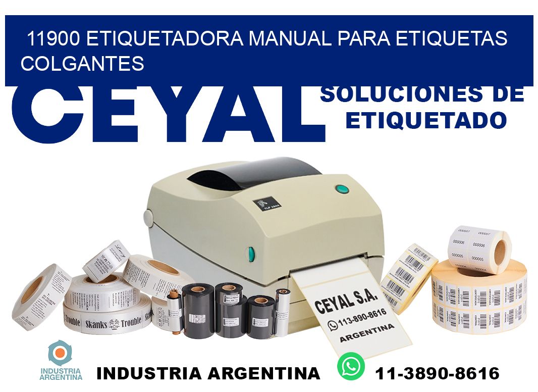 11900 etiquetadora manual para etiquetas colgantes