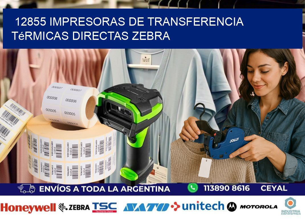 12855 impresoras de Transferencia térmicas directas zebra