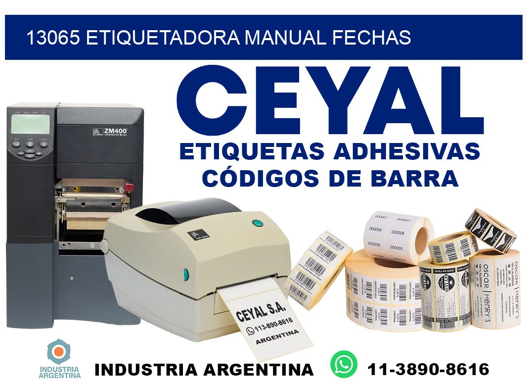 13065 etiquetadora manual fechas