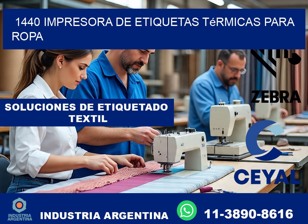 1440 impresora de etiquetas térmicas para ropa