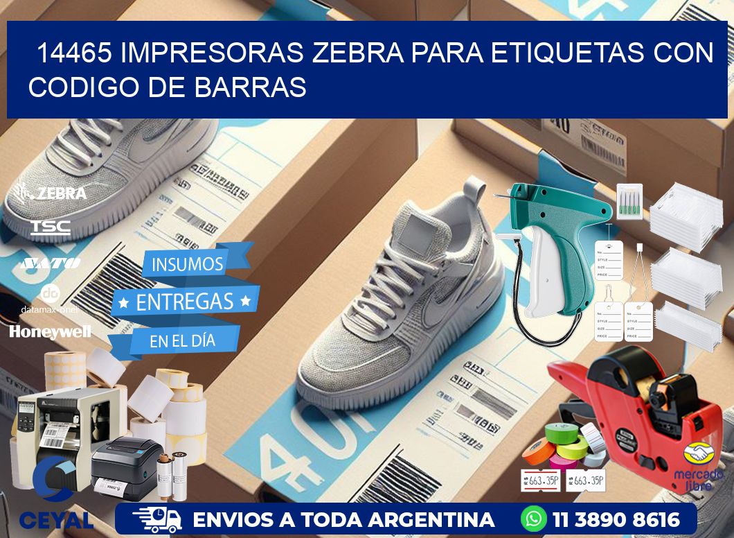 14465 impresoras zebra para etiquetas con codigo de barras
