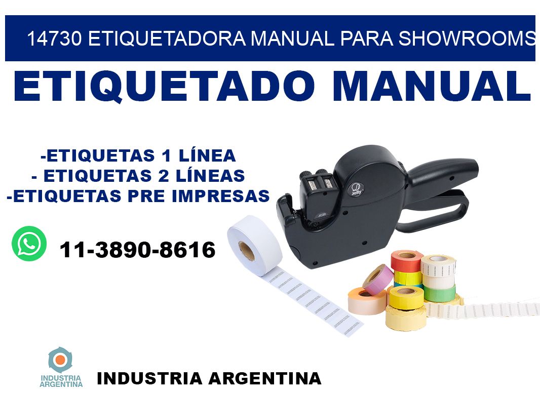 14730 etiquetadora manual para showrooms