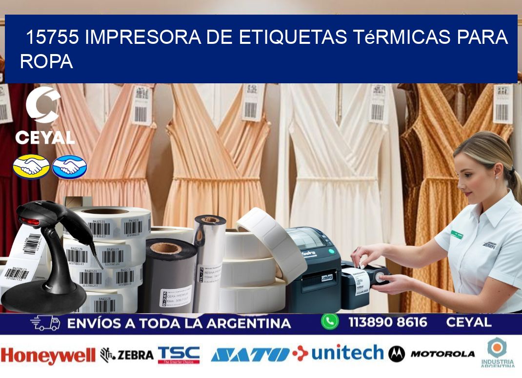 15755 impresora de etiquetas térmicas para ropa