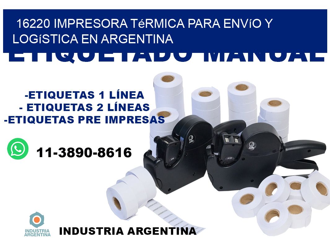 16220 impresora térmica para envío y logística en Argentina
