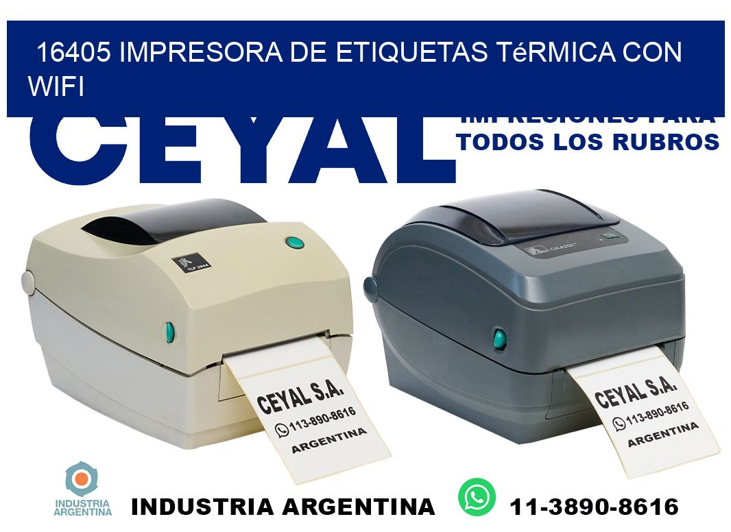 16405 impresora de etiquetas térmica con wifi