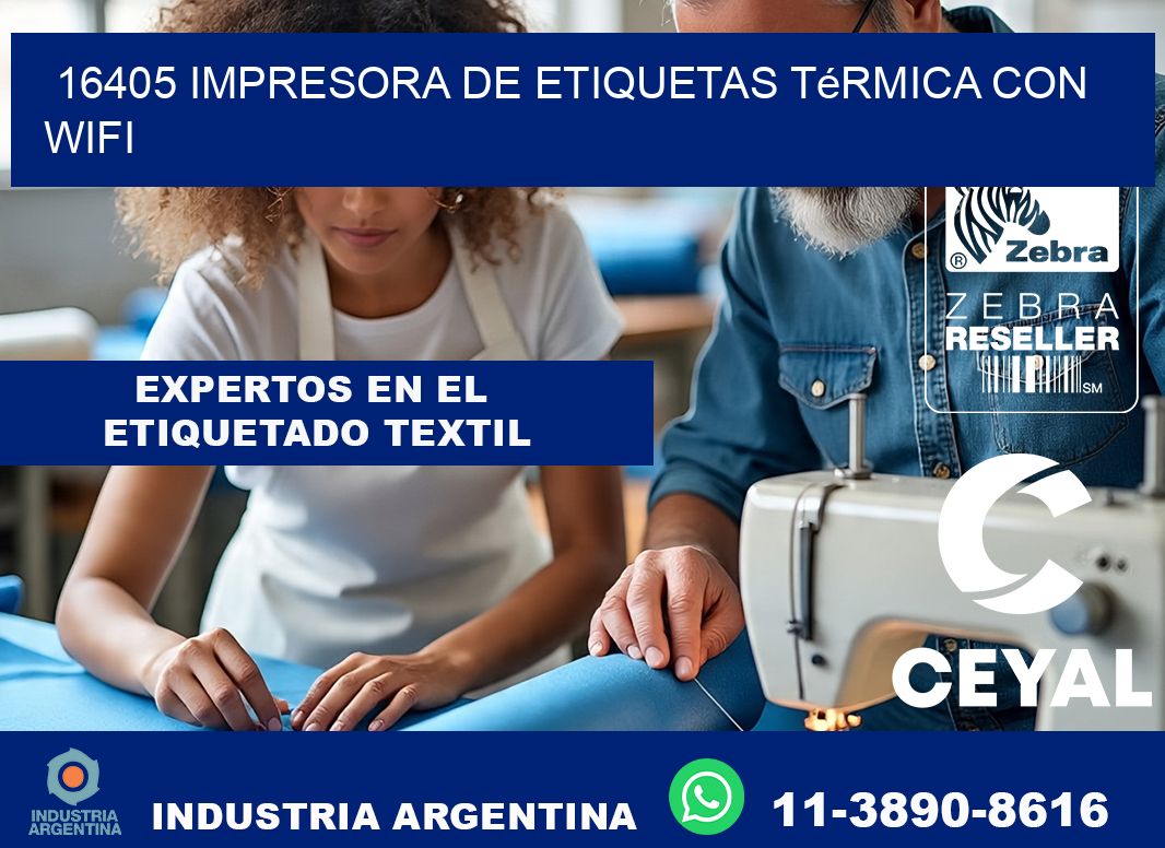 16405 impresora de etiquetas térmica con wifi
