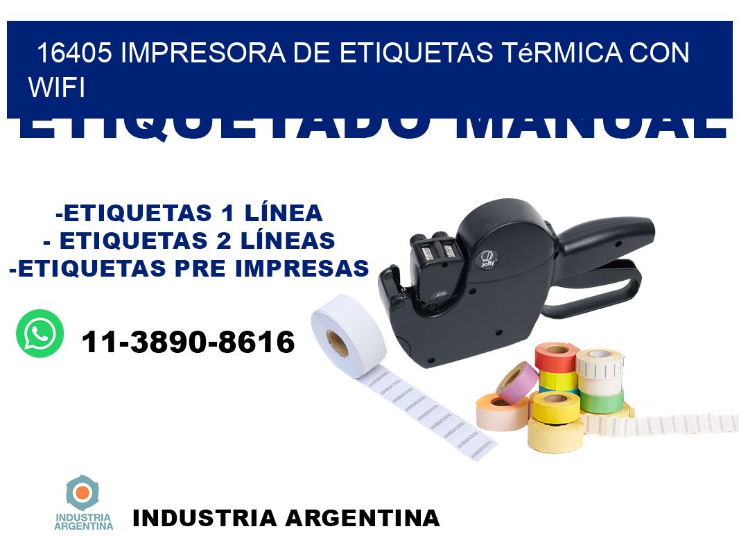 16405 impresora de etiquetas térmica con wifi