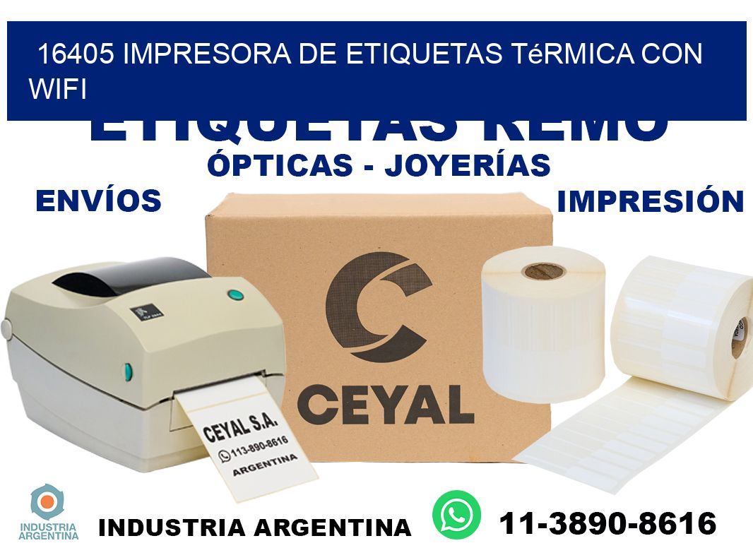 16405 impresora de etiquetas térmica con wifi