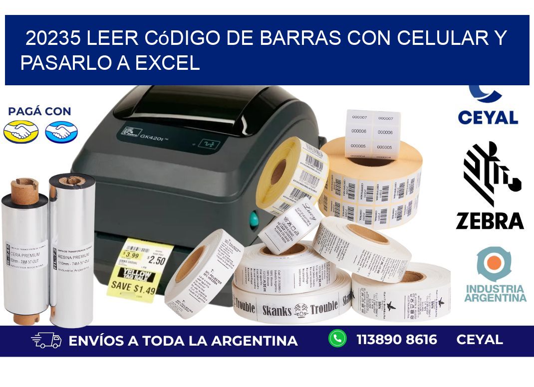 20235 Leer código de barras con celular y pasarlo a Excel