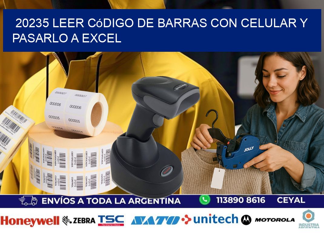 20235 Leer código de barras con celular y pasarlo a Excel