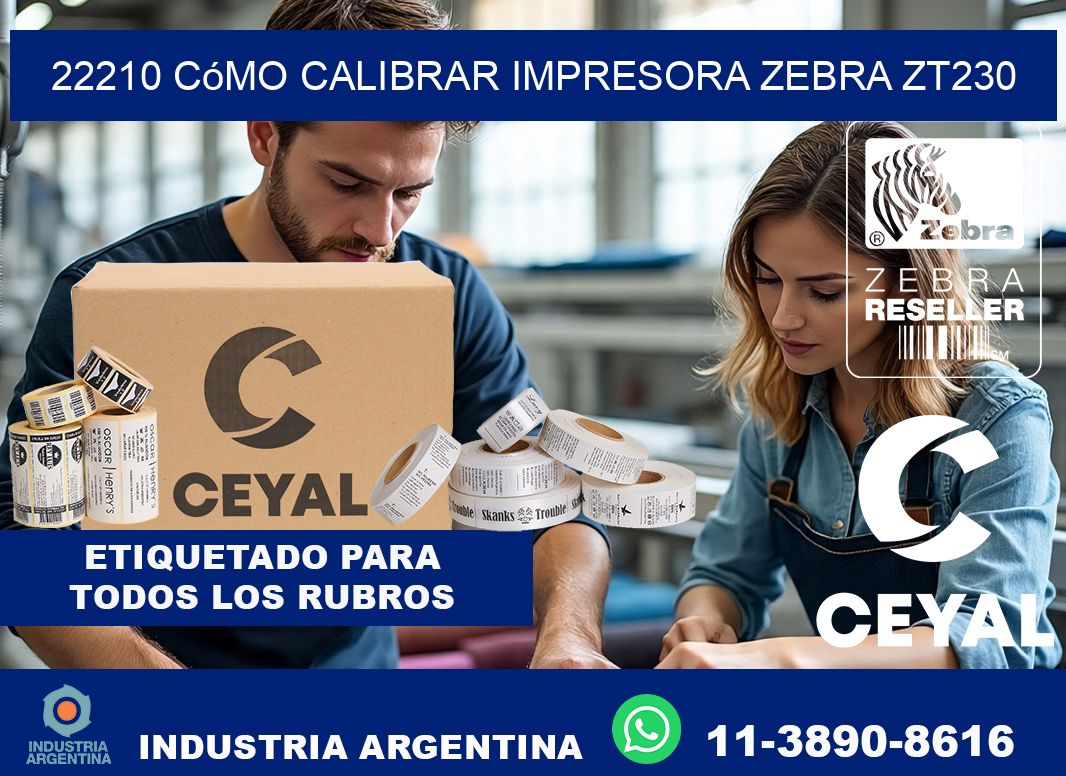 22210 cómo calibrar impresora zebra ZT230