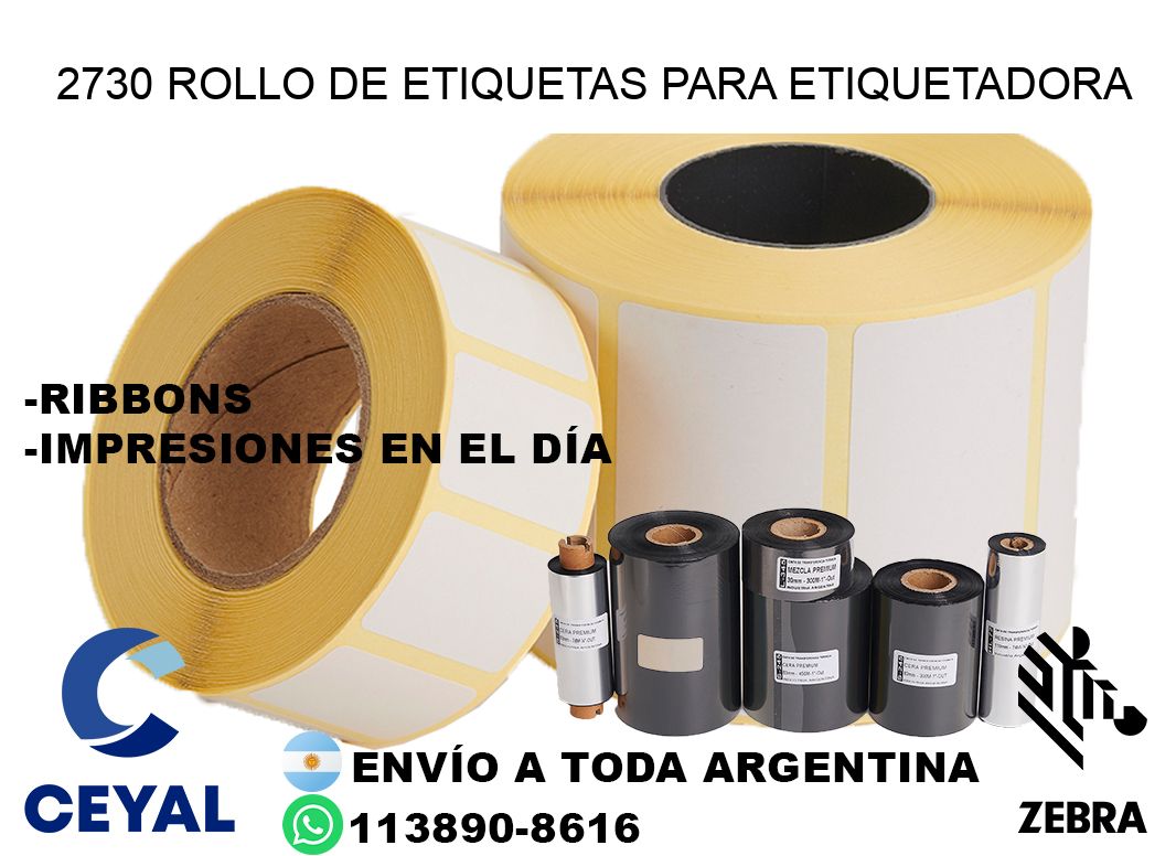 2730 rollo de etiquetas para etiquetadora
