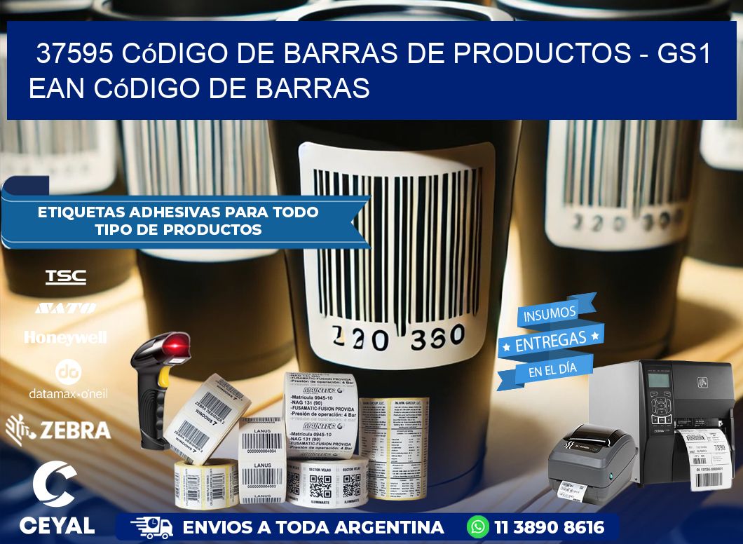 37595 Código de Barras de productos – GS1 ean Código de Barras