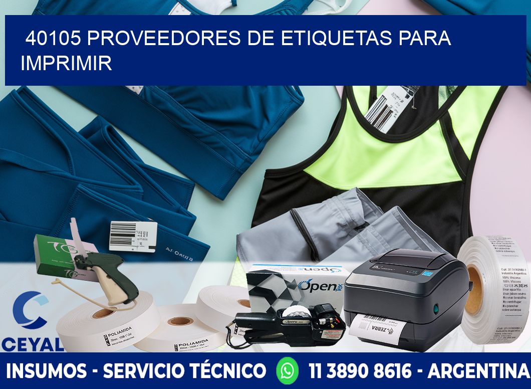 40105 proveedores de etiquetas para imprimir