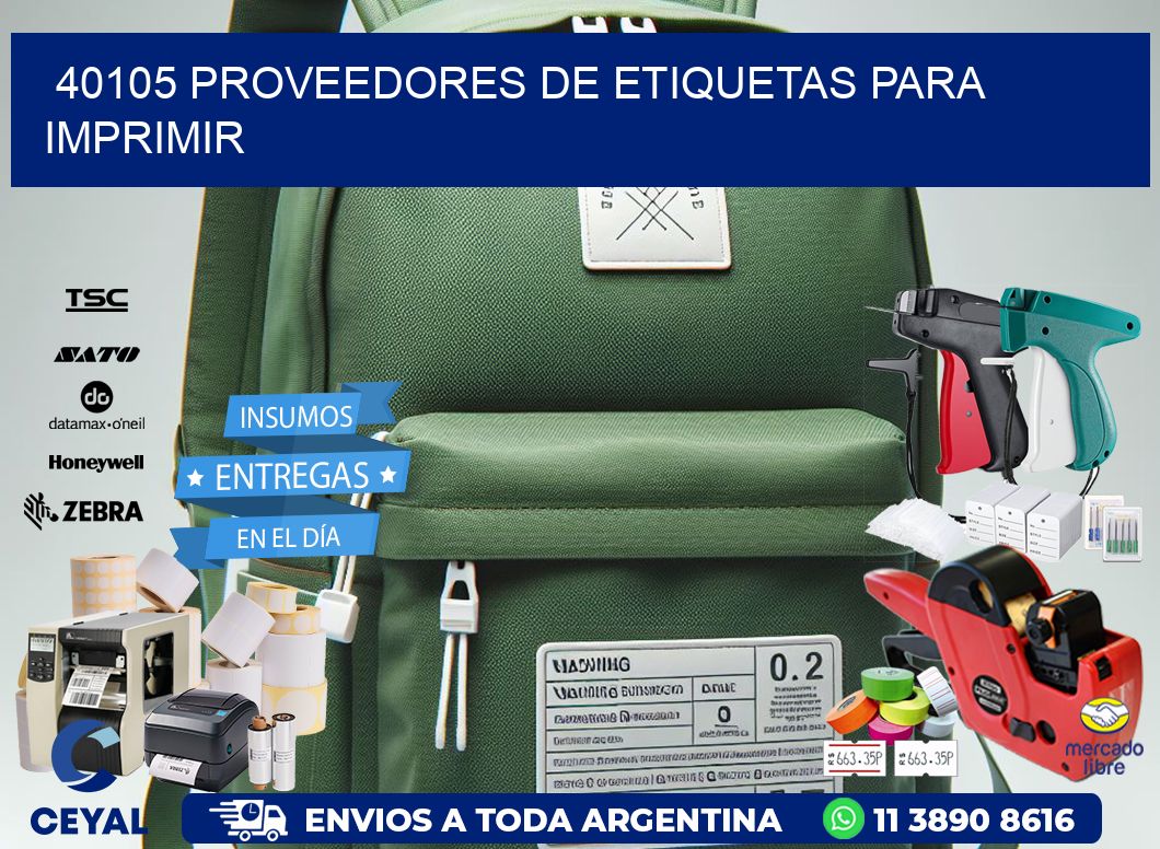 40105 proveedores de etiquetas para imprimir