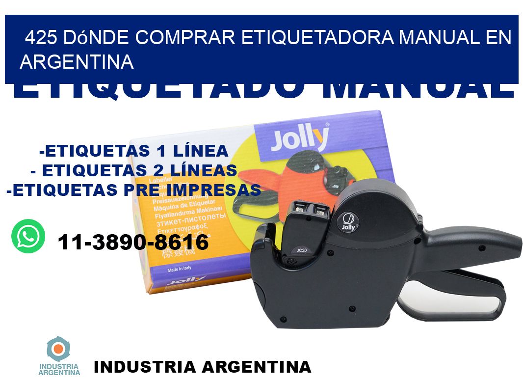 425 dónde comprar etiquetadora manual en argentina
