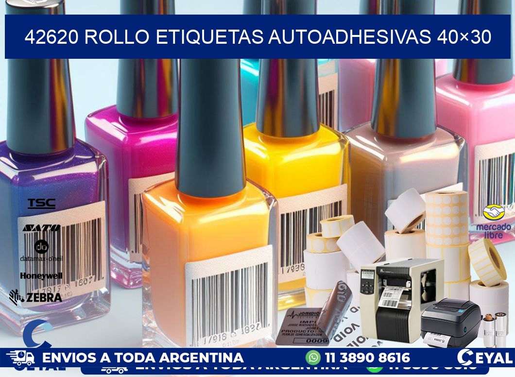 42620 Rollo Etiquetas autoadhesivas 40×30