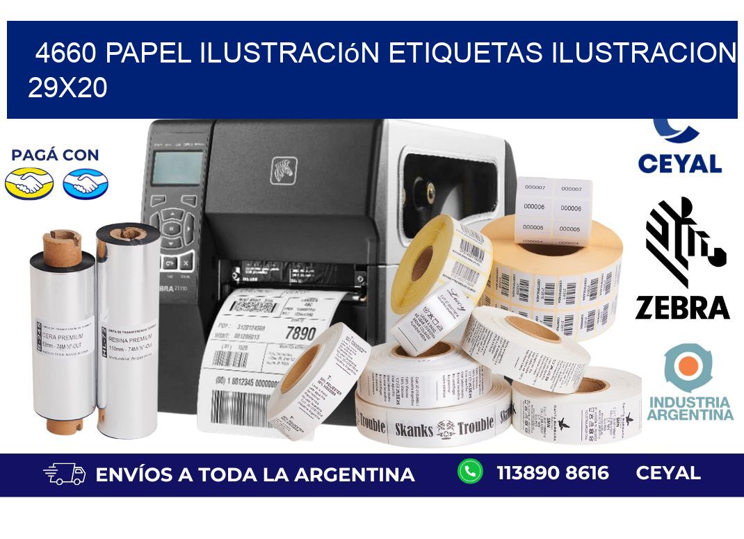 4660 papel ilustración Etiquetas Ilustracion 29x20
