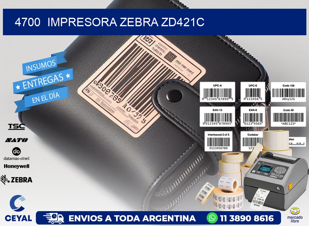 4700  Impresora Zebra zd421c