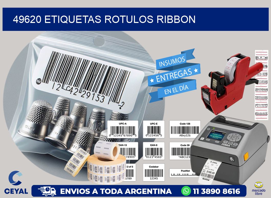49620 Etiquetas rotulos ribbon