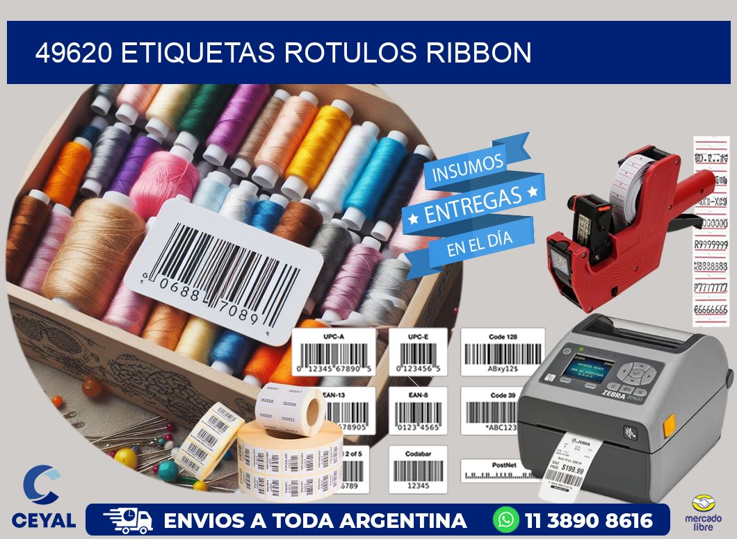 49620 Etiquetas rotulos ribbon