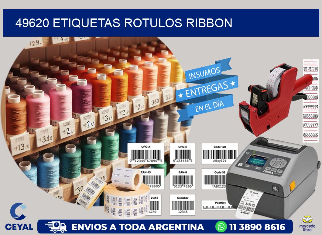 49620 Etiquetas rotulos ribbon
