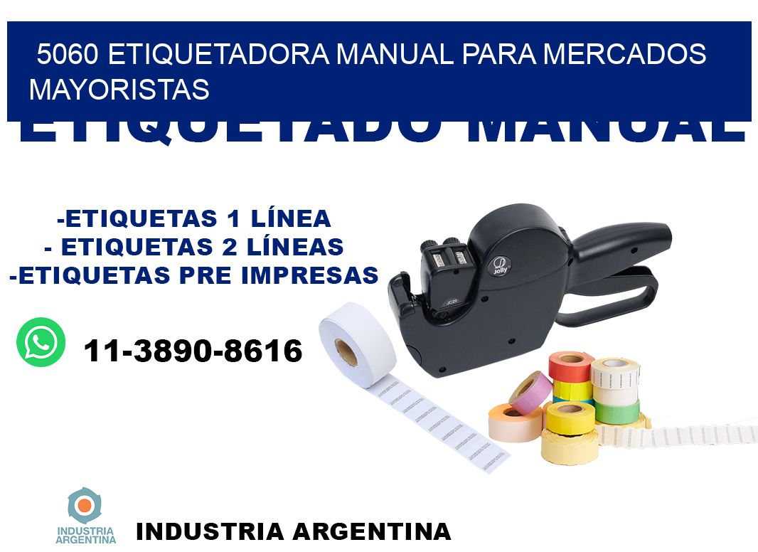 5060 etiquetadora manual para mercados mayoristas