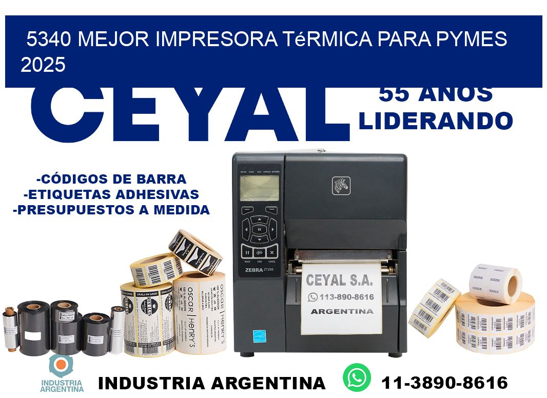 5340 mejor impresora térmica para pymes 2025