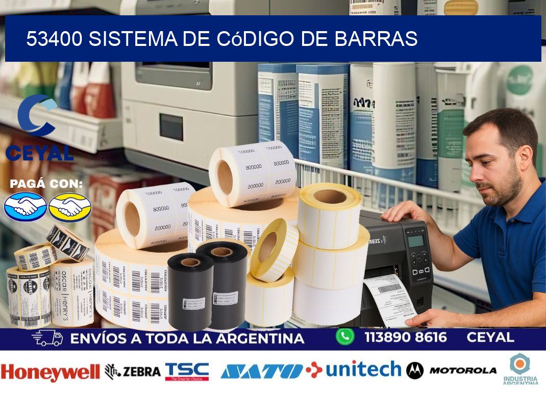53400 Sistema de código de barras