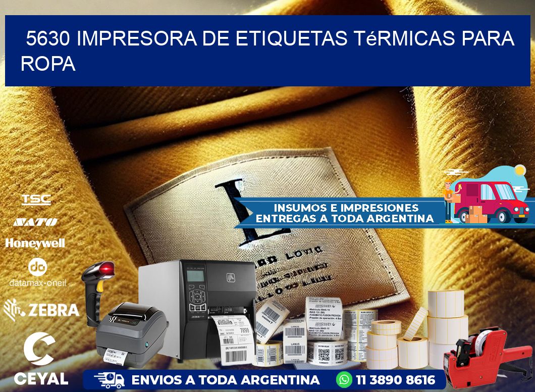 5630 impresora de etiquetas térmicas para ropa