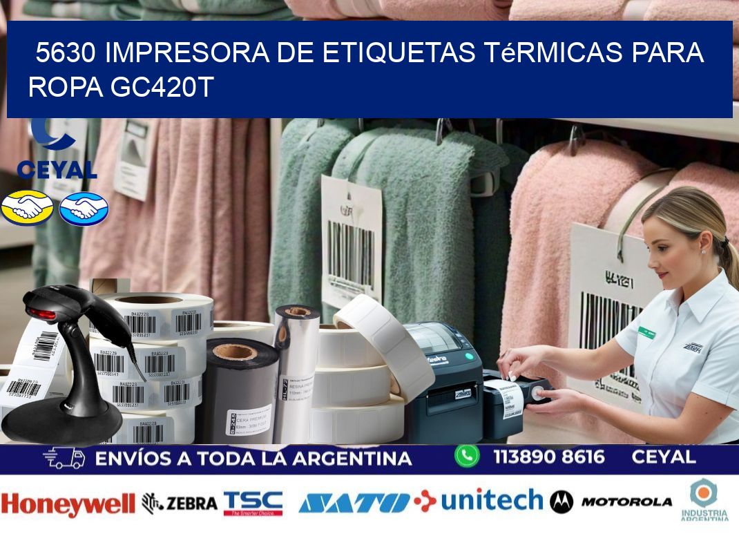 5630 impresora de etiquetas térmicas para ropa GC420T