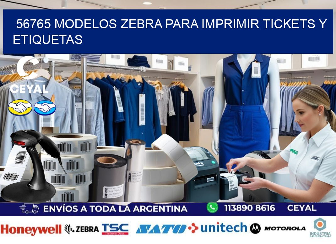56765 modelos zebra para imprimir tickets y etiquetas