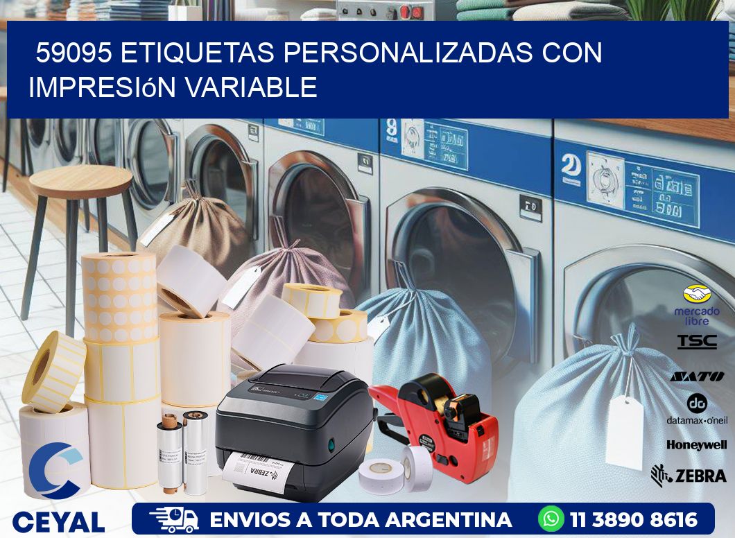 59095 etiquetas personalizadas con impresión variable