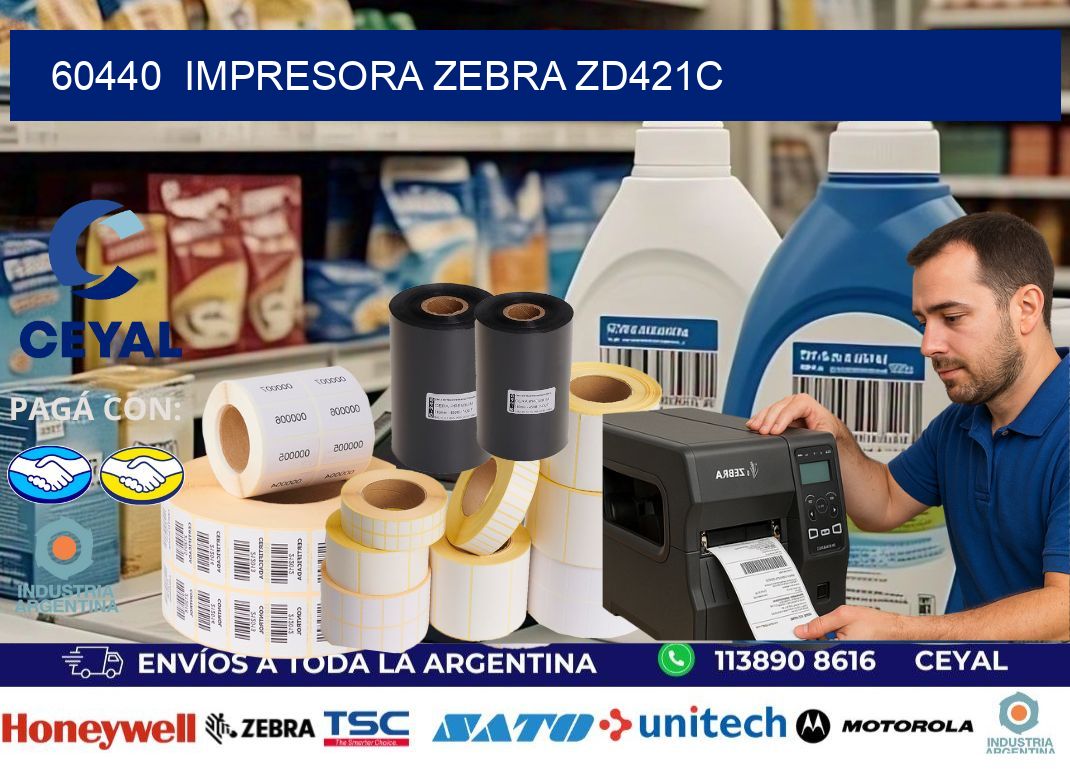 60440  Impresora Zebra zd421c